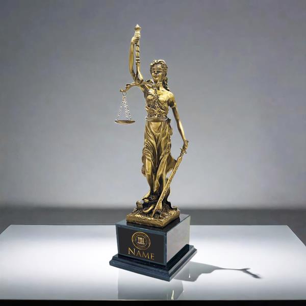 A photo of the lady justice statue available to TBI members