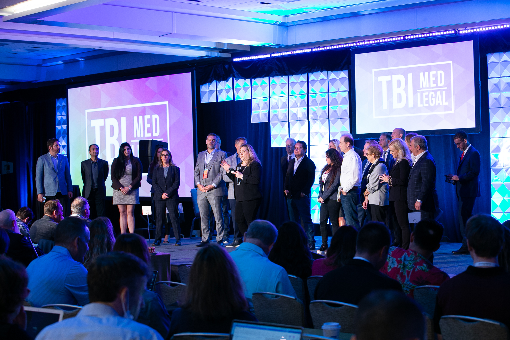 A crowd of people at the TBI confrence